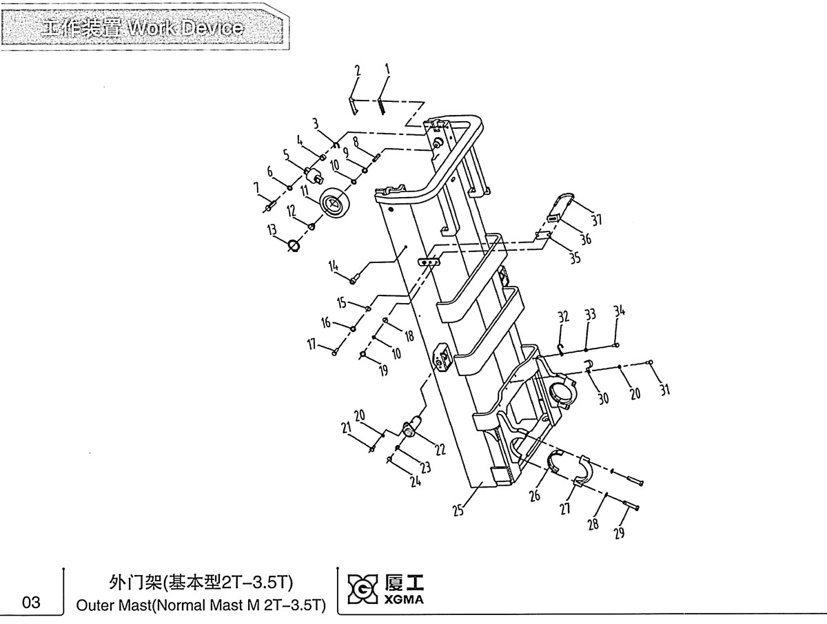 外门架体